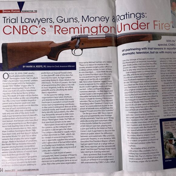 American Rifleman NRA Magazine January 2011 Vol 159 No 1 u National Rifle Associ - Picture 10 of 13